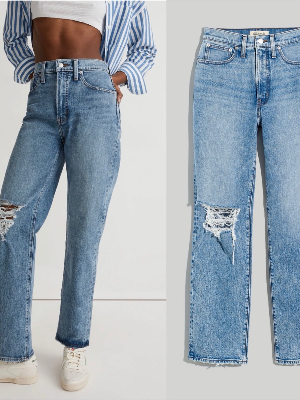 Madewell The Tall Vintage Perfect Jean in Kingsbury Wash 28T